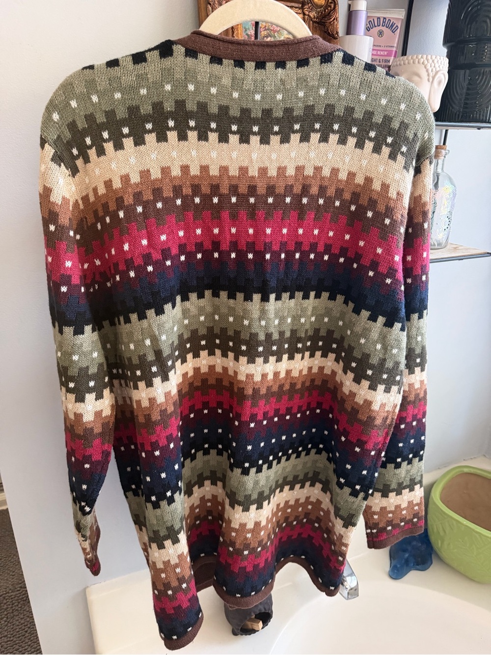 NorthStyle XL Ramie Cotton Southwestern Cardigan Boho Western Aztec Long - Picture 2 of 7